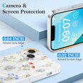 thumbnail image 3 of Shiqi-pour Étui iPhone 15 Plus Compatible avec MagSafe Étui Magnétique Forte Transparente Florale pour Femmes Filles Étui Rigide Mince Protectrice pour iPhone 15 Plus 6.7 Pouces(Clair/marguerite), 3 of 4