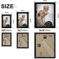 thumbnail image 3 of 10 Pack Picture Frames Collage Wall Decor, Gallery Frame Set for Wall Mounting or Tabletop Display, Photo Gallery Frame Set for Family, Including 2pcs 8x10, 4pcs 5x7, 4pcs 4x6, Black, 3 of 9
