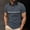 Gray, variant on VgaVtl Short Sleeve Polo Shirt Men Summer T Shirts for Men Plain Button Leisure Striped Regular Shirts,Brown XL