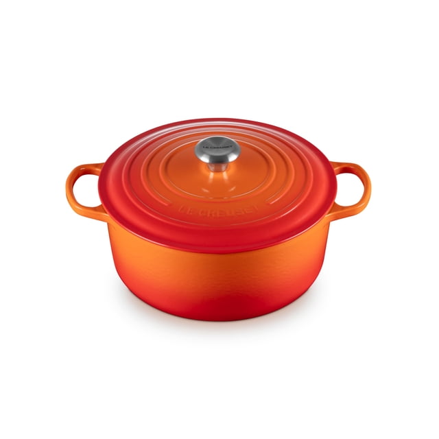 Horno holandés Le Creuset de hierro fundido esmaltado, 7,25 L, color llama