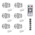 thumbnail image 1 of Batería blanca Fairy Lights SINAMER de 20 LED con temporizador, 2 m, 6 unidades, 1 of 6