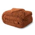 thumbnail image 5 of Manta Bedsure Fluffy Burnt Orange King Size para cama de 270 x 230 cm, 5 of 5