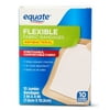 (4 pack) (4 Pack) Equate Flexible Antibacterial Fabric Bandages, 3" X 4", 10 Ct