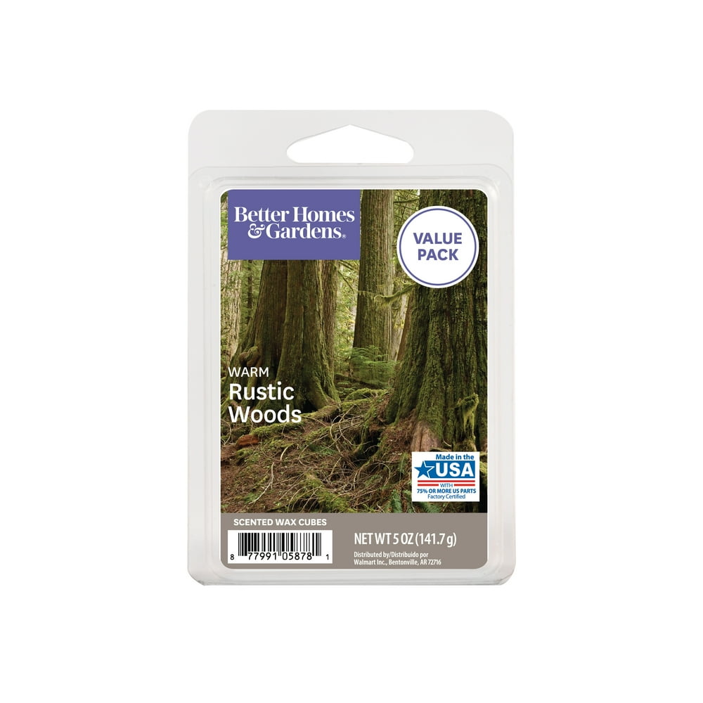 Warm Rustic Woods Scented Wax Melts, Better Homes & Gardens, 5 oz