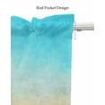 thumbnail image 5 of Coconut Tree Linen Curtain Valance for Bedroom/Bathroom/Kitchen/Office/Living/Dining Room Windows,Beach Summer Island Girl Sun Painted Rod Pocket Topper Drapes Decorative Cafe Drapery Panel 60x18, 5 of 6