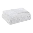 thumbnail image 1 of Madison Park 100 Percent Polyester Solid Brushed Long Fur Throw in White, 1 of 7