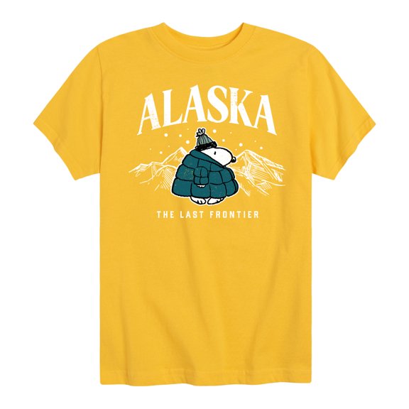 Peanuts - Snoopy - Puffer - Alaska Last Frontier - Toddler And Youth Short Sleeve Graphic T-Shirt