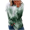 thumbnail image 2 of Pntutb Mujer Cuello Redondo Moda Casual Manga Larga Estampado Sudadera tops Blusa Pntutb Pntutb-7195, 2 of 4
