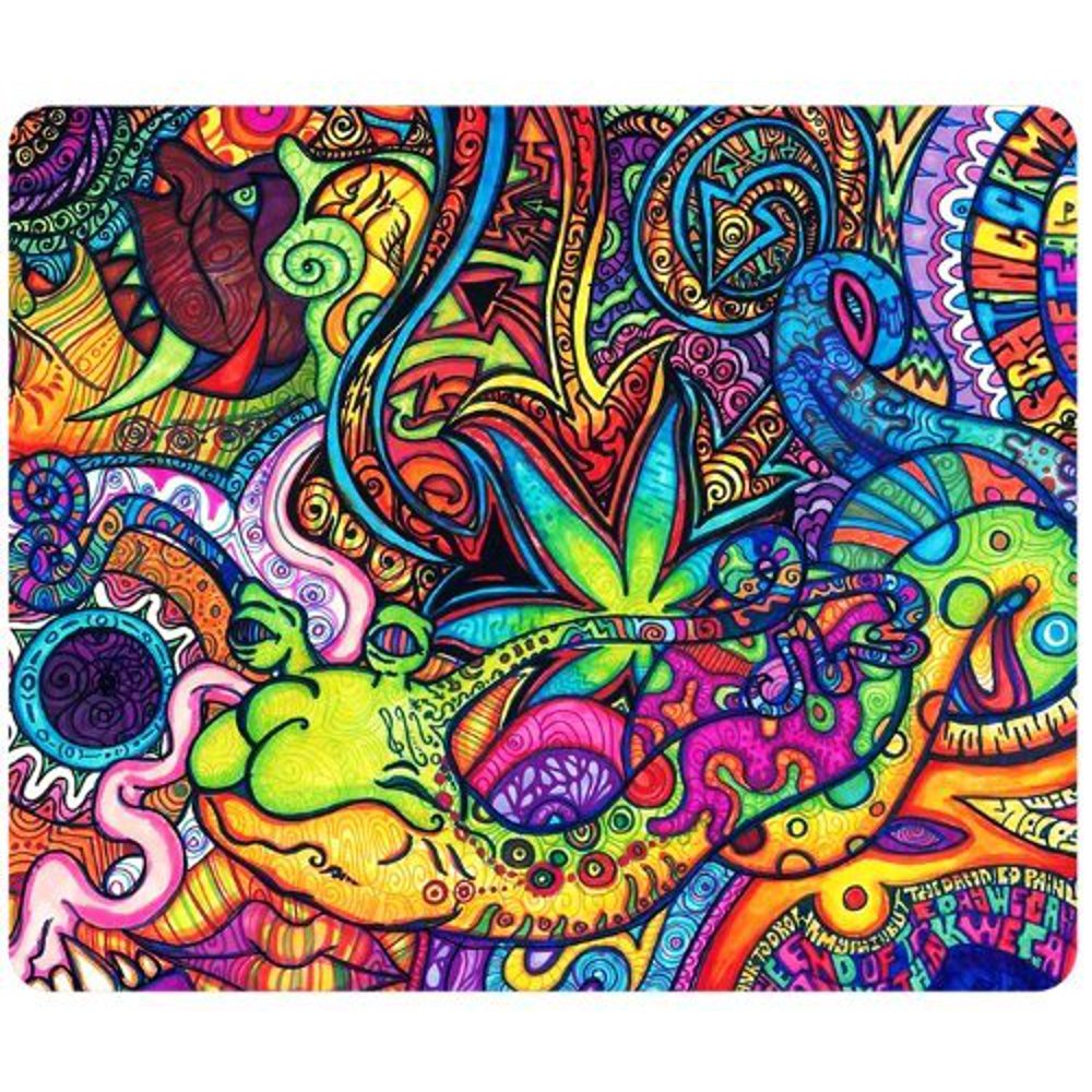 POPCreation Psychedelic Trippy Snail Mouse pads Gaming Mouse Pad 9.84x7