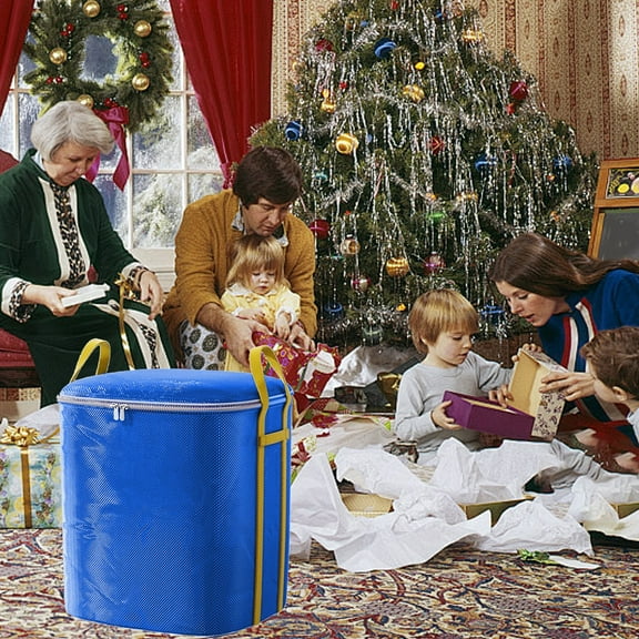 Qonioi Christmas Decoration Storage Solution, Oversized Organization Bag with Sturdy Handles, Seasonal Item Container