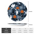 thumbnail image 2 of Zufioo Halloween Print Bone China Decorative Plate, Ceramic Dinner Plate with Stand Ceramic Decoration Homewares-6in, 2 of 6