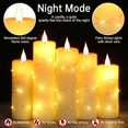 thumbnail image 3 of Da by Flameless Candles, with Embedded String Lights, 5-Piece LED Candles, with 10-Key Remote Control, 24-Hour Timer Function, Dancing Flame, Real Wax, Battery-Powered(Batteries not Included)., 3 of 7