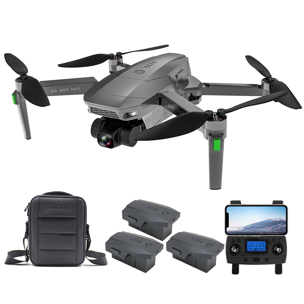 ZLL SG907 MAX GPS Drones Camera for Adults, Gimbal 4K Camera HD, Smart Return Home, Follow Me Mode, Brushless Motor, FPV Professional Drone RC Quadcopter, Batteries - Walmart.com