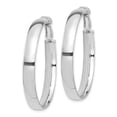 thumbnail image 3 of Auriga Fine Jewelry 14K White Gold 5mm Hoop Earrings for Women, 3 of 5