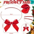 thumbnail image 2 of Tyeign Velvet Christmas Bows for Gift Wrapping, Pre-Tied Stretch Loops for Presents, Tree Decor, Holiday Crafts, Reusable, 1*Bow, 2 of 3