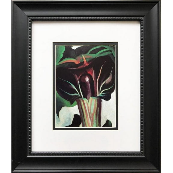 Georgia O'Keeffe "Jack in the Pulpit No.1" Art Print Custom Framed Generic