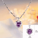 thumbnail image 5 of Collar Amatista De Corazón Oro18k + pendientes Y Pulsera, Morado, 5 of 5