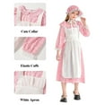 thumbnail image 5 of EnJoCho Pion𝖾er Prairie Dress Set for Girls 𝖢olonial Vintage 𝖥loral Dresses 1800s 𝖱enaissance Dress with Bonnet & Apron 3-15Y Old Fashioned, 5 of 9
