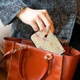 thumbnail image 6 of PU Leather Zip Card Holder Women's Card Case Zipper Card Case Compact & Lightweight Pastel-colored Skeletons, 6 of 7