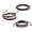Coffee, variant on 3Pcs Retro Braided Wooden Beads Faux Leather Bracelets Bangles Jewelry for Men