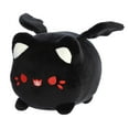 thumbnail image 5 of Aurora - Small Black Tasty Peach - 7" Vampire Bat Meowchi - Spooky Stuffed Animal, 5 of 5