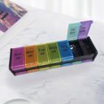 thumbnail image 3 of LCXmlly Diffuseur de Voiture Portable Boîte de Rangement pour Vitamines Transparente avec 14 Compartiments AM/PM, 3 of 5