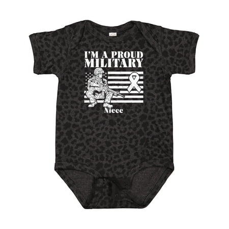 

Inktastic Proud Military Niece Red Friday Gift Baby Girl Bodysuit