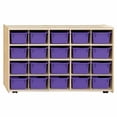 thumbnail image 5 of wood designs contender mobile storage 20 compartment cubby with trays, 5 of 5