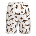 thumbnail image 6 of Kdxio German Shepherd Dog Pattern Mens Casual Shorts - Drawstring Summer Beach Sports Shorts for Men, 6 of 9
