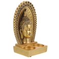 thumbnail image 2 of Golden Resin Buddha Statue Candle Holder for Desktop Decor Tea Light Holder 3.5 x 2.7 x 2.7 Inches, 2 of 5