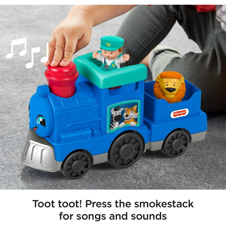 Fisher Price Little People Animal Train Toy with Music and Sounds 2 Figures Toddler Toy