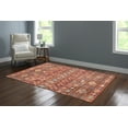 thumbnail image 3 of Linon Home Décor Washable Devlin Area Rug or Runner Collection, Red and Ivory, 5' x 7', 3 of 13