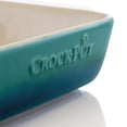 thumbnail image 4 of Crock Pot Artisan 4 Quart Rectangular Stoneware Bake Pan in Gradient Teal, 4 of 7