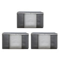 thumbnail image 2 of Moocorvic Storage Bins with Lids, Organization and Storage Under Bed Storage, Large Size Waterproof Storage Box with Durable Handles, for Bedding Clothing Blanket(Gray,22x15x10''), 2 of 3