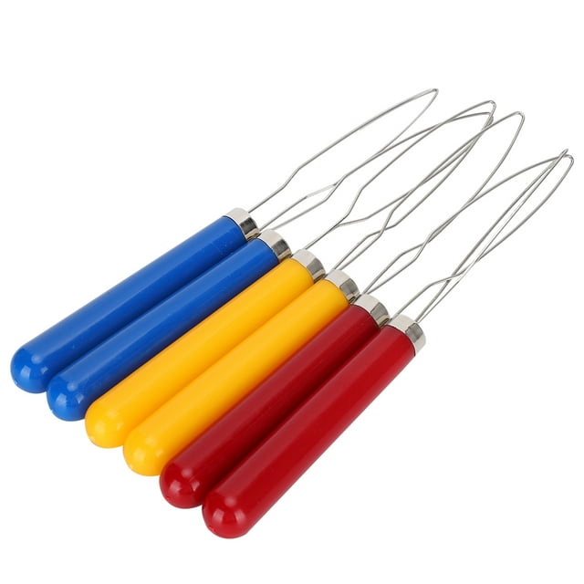 Wire Loop Button Hook,6PCs Wire Loop Button Zipper Button Hook Grip Button Hook Helper Remarkable Clarity