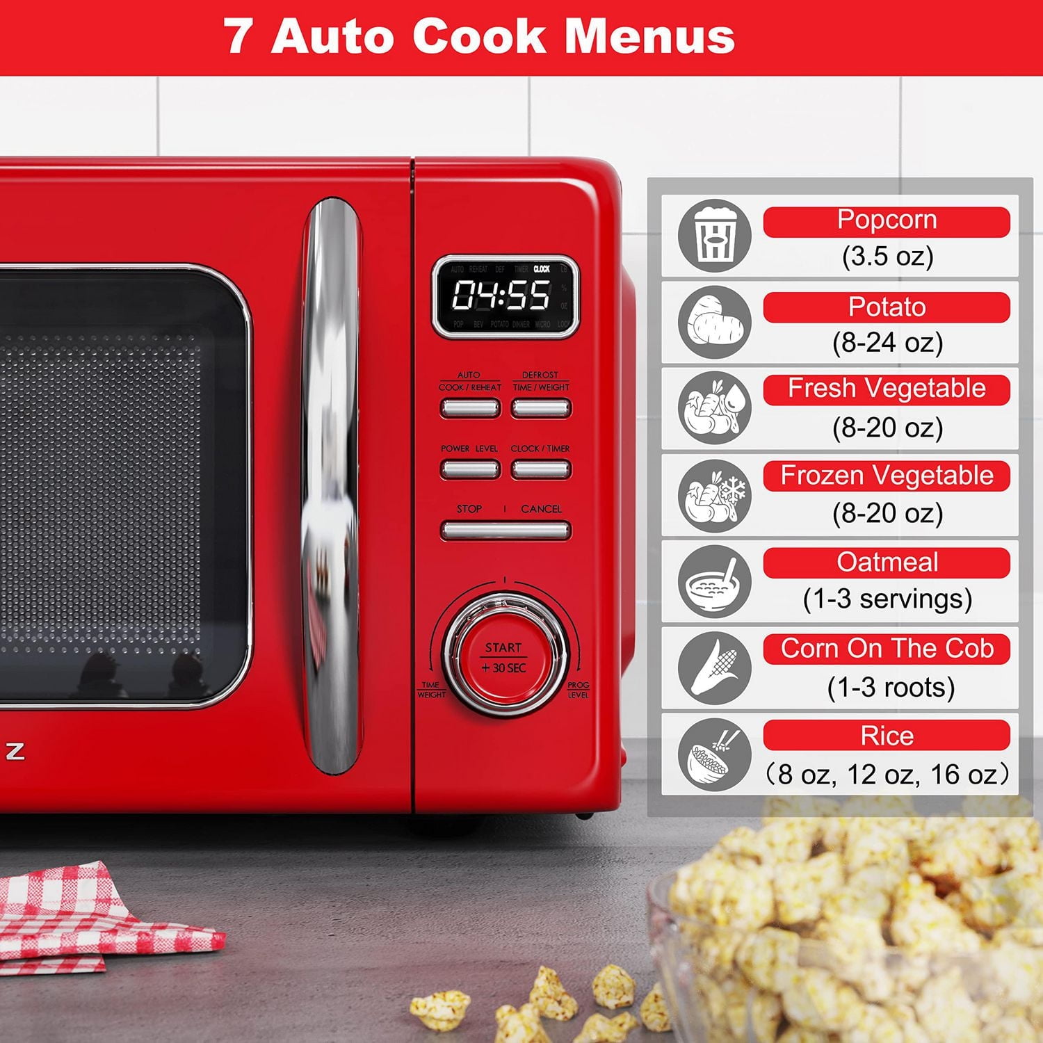 Galanz four à micro-ondes retro de 0,7 pi3 Four à micro-ondes retro de 0,7 pi3