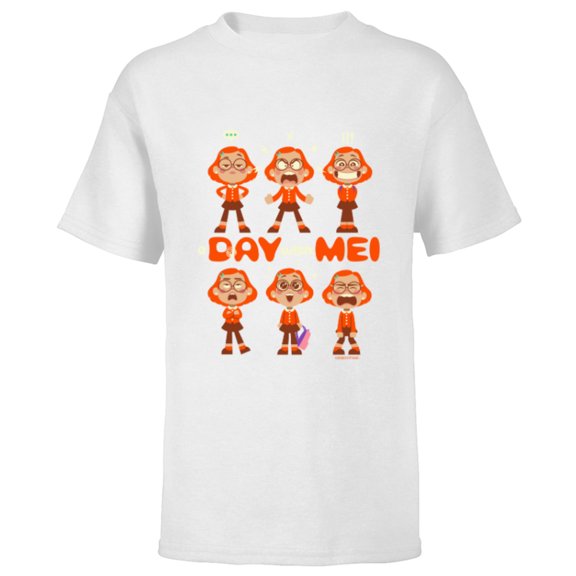Disney and Pixar’s Turning Red Day with Mei - Short Sleeve T-Shirt for Kids - Customized-White