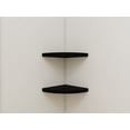 thumbnail image 3 of Mainstays 9.5" Black Corner Shelves, Set of 2, 3 of 8
