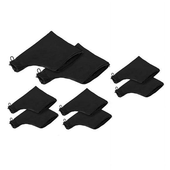 8Pcs Miter Saw Dust Bag, Black Dust Collector Bag with Zipper & Wire Stand, for 255 Model Miter Saw