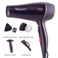 thumbnail image 5 of Secador de pelo VAGARY 6690A Salon Pro para mujer, potente motor de CA de 2200 W, secado rápido, iónico para cabello grueso, 2 velocidades y 2 ajustes de calor, 1 botón de aire frío (1 difusor y 1 con, 5 of 5