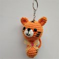 thumbnail image 4 of Llavero con forma de animal de ganchillo de 6 cm, bonito juguete de punto, colgante, bolso, accesorios, juguete de ganchillo, 4 of 5