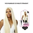 thumbnail image 2 of Sensationnel Vice Bundles 3X Multi Bundle Weaving Premium Hair with 2x5 Lace Closure Multi Straight ( 18" 20" 22" Inch ) ( 613 Pure Blonde ), 2 of 6
