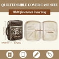 thumbnail image 7 of Xoenoiee Schnauzer Daisy Flower Pattern Large Bible Bag for Women, Quilted Scripture Tote Bag with Zipper Closure and Handle, Multifunction Bible Cover Case for Church Study Travel, 7 of 7