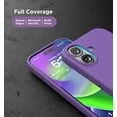 thumbnail image 6 of Encased Silicone Grip Case for iPhone 16 with Removable Magnetic Phone Holder (Compatible with MagSafe) - Purple, 6 of 8