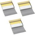 thumbnail image 3 of Set of 3 Brushed Metal Business Card Case Holders With Bar Closure Mechanism (Horizontal, Silver Gold), 3 of 4
