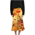thumbnail image 5 of TaTaai Women's Versatile Printed Midi Skirt with Side Zipper, Breathable Lightweight Material, and Easy Casual Style Gift, 5 of 7