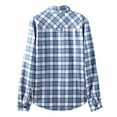 thumbnail image 4 of Long Sleeve Shirts for Men Button Down Fleece Lined Flannel Shirt Jacket with Pocket Brushed Soft Tops Winter Casual Plaid Shirt, 4 of 9