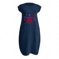 thumbnail image 3 of Puntoco Vestido Estampado De Dos Bolsillos Con Cuello Redondo Y Manga Corta De Color Liso Para Mujer Vestido De Cuello Redondo De Manga Corta Azul Marino Xxl,Regalos Para Mujer Joven, 3 of 4