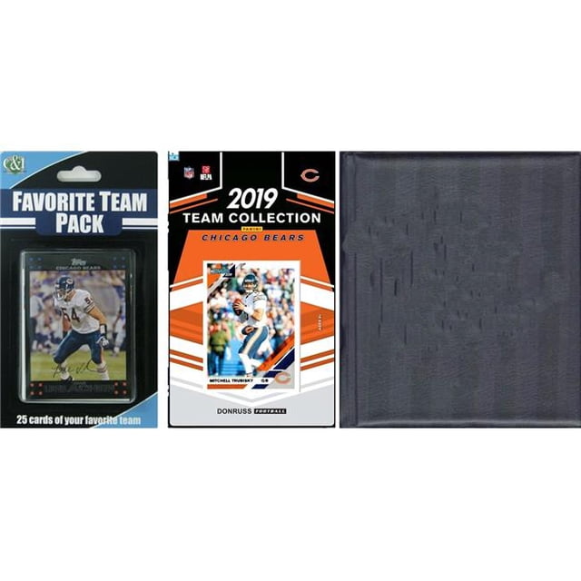 C&I Collectables 2019BEARSTSC NFL Chicago Bears Licensed 2019 Score Team Set & Favorite Player Trading Card Pack Plus Storage Album