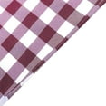 thumbnail image 6 of BalsaCircle 90" x 132" Checkered Tablecloth Wedding Party Table Linens Burgundy and White, 6 of 9